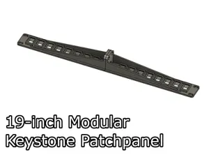 Reinforced Modular 19-inch keystone patchpanel