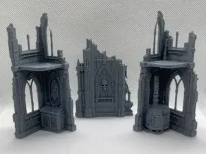 Grimdark Ruin Set - Tabletop Wargame Terrain