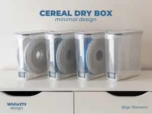 Cereal Dry Box - Filament Storage - Minimal design
