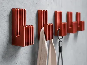 Wall Hook - 3 Mount Types - Screw or Tape