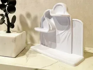 Figurine display shelf: art nouveau inspired decor
