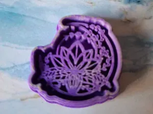 cortador de luna con flor loto