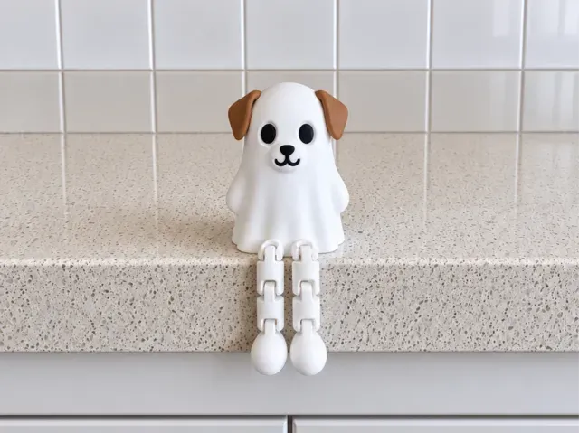 Ghost Dog Flexi Leggy Shelf Sitter Toy