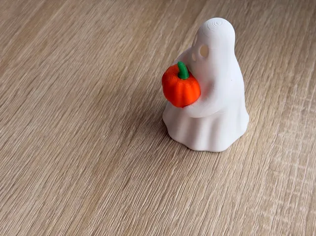 Cute Ghost |NO AMS| Swith Pumpkin LED Tea Light — Image 5 of 10