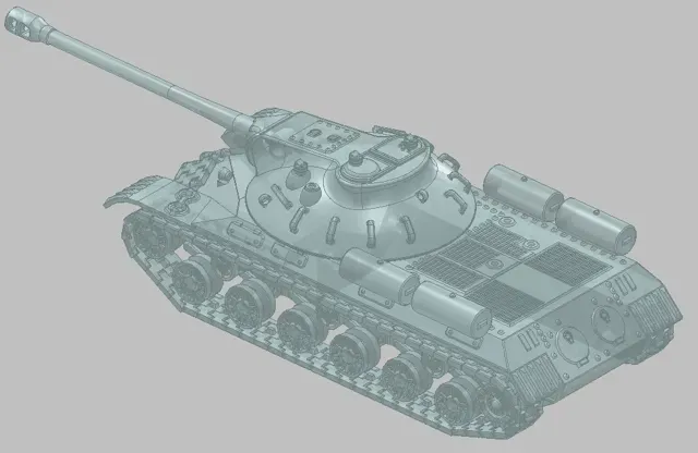 IS-3 (1945) WW2 Tank, Scale 1:35 — Фото 11 из 12