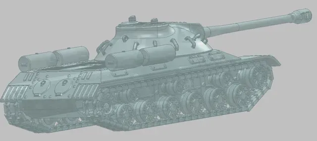 IS-3 (1945) WW2 Tank, Scale 1:35 — Фото 12 из 12