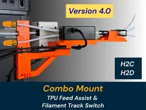 V4 Filament Track Switch & TPU Feed Assist Mounts