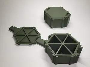 MilHex - Box sectioned rugged printinplace Box