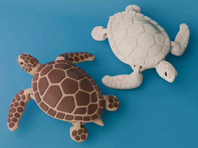 Articulated Sea Turtle (singlecolor & multicolor)