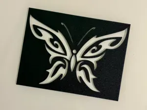 Stencil Farfalla arredo da parete disegno