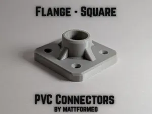 PVC Flange Connector - Square (All Sizes)