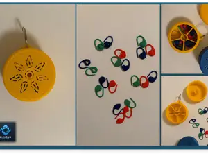 BloomPod Crochet Stitch Marker Set & Holder