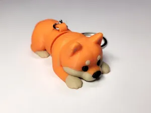 Articulated Flexi Keychain – Dog Shiba Inu Puppy