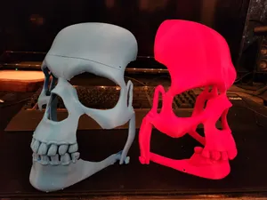 Customizable Skull Mask - Movable Jaw