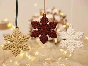 Knitted Christmas Snowflake