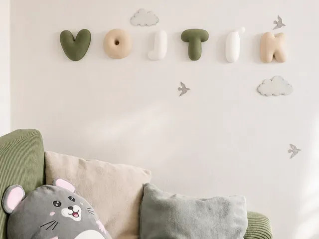Bubble alphabet wall art — Image 2 of 3