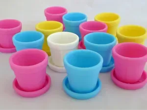 Customizable Flower Pot with Text Message
