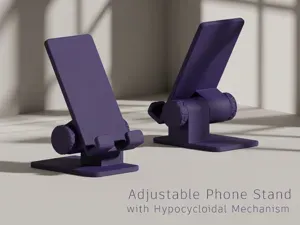 Adjustable Phone Stand with Hypocycloidal Gear