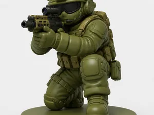 Compact Tactical Soldier 0.12mm High Detail PLA