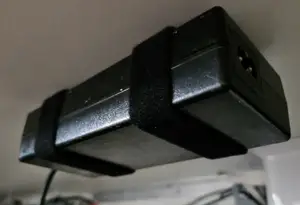 Power adapter / device underdesk holder