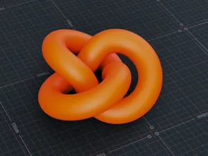 torus knot infinite art decoration