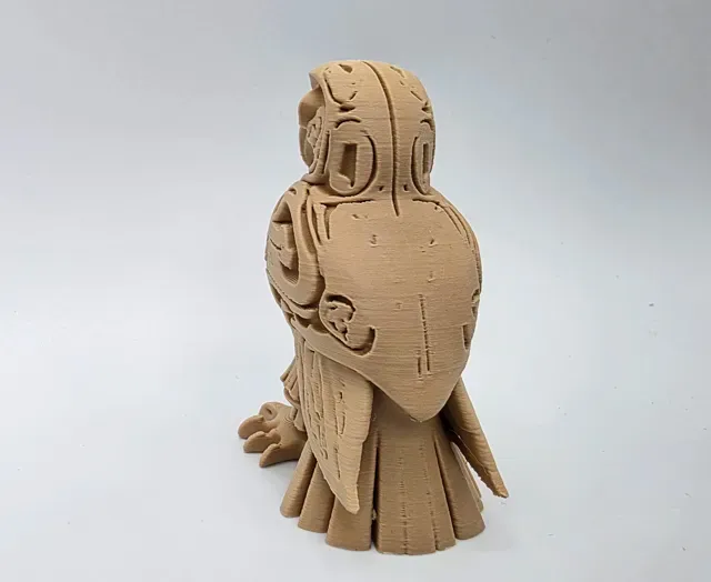 Carved Wooden Eagle Totem — Image 8 of 9
