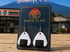 Onigiri Earrings – Rice Ball Jewellery