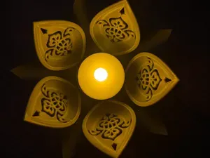 Lotus Flower - Tealight LED Candle Holder