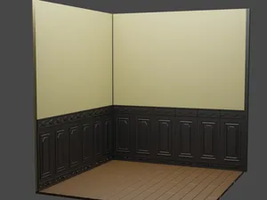 Modular Living room Walls for diorama / dollhouse