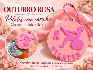 Chaveiro/Abridor de lata contra o cancêr de mama