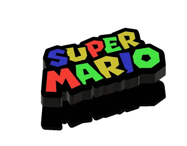 Super Mario Logo Lightbox LED Lamp — Image 4 of 5