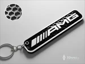 Mercedes AMG logo keychain