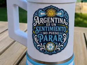 Parche chop cerveza Argentina es un sentimiento 3D