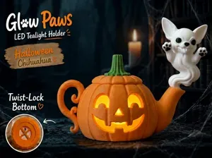 Chihuahua Glowpaws Tea Light Holder Teapot