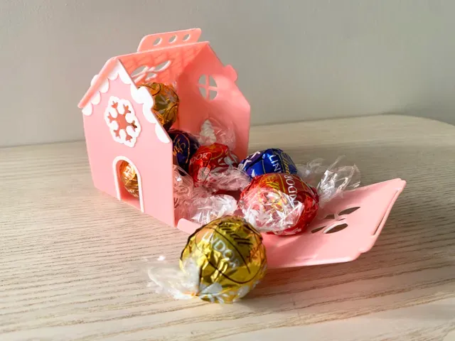 小房子礼品盒-从平面到3D折叠(Q_Craft) — Фото 3 из 5