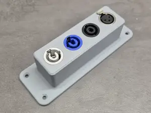 4-Port Audio & Power Connector Mount Neutrik XLR