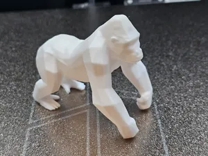 Low Poly Gorilla 3D Model