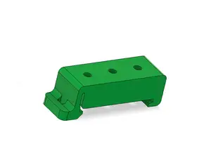 Din rail support with screws