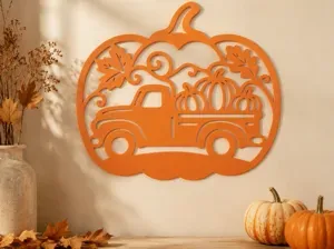 Pumpkin Truck – Autumn Decoration