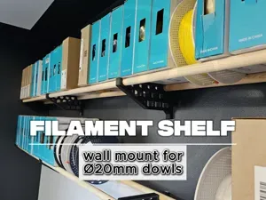Filament Shelf - Flat Design - Honeycomb