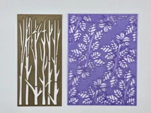 Birch Trees and Leafy Vines Journaling Stencils