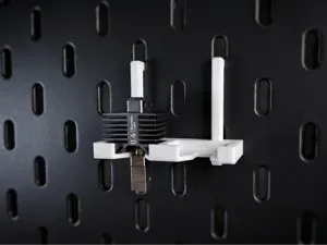 Minimal P1/X1 Bambu Hotend Holder for IKEA Skadis