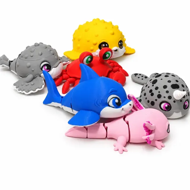 Cute Sea Animals Bundle - Articulated Flexi — Image 13 of 21