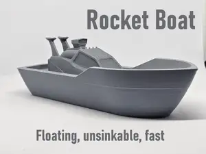 Rocket Boat (floating, unsinkable, fast)