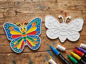 Ausmalbild Schmetterling