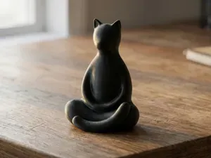 ZenKitty: The Minimalist Meditating Feline