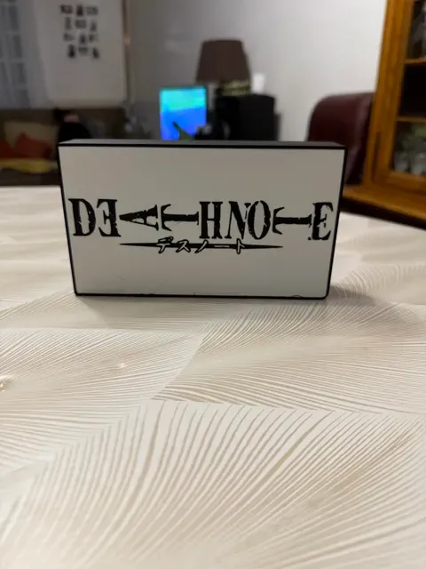 Death Note Ryuk Lightbox – 3D Printed Lamp — Фото 5 из 5