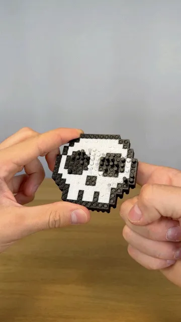 Pin Art Skull Fidget Toy — Image 2 of 4