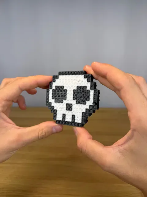 Pin Art Skull Fidget Toy — Image 3 of 4