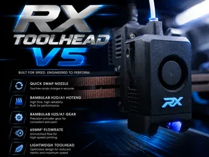 RX TOOLHEAD V5 using Bambu H2S/A1 gear & Hotend